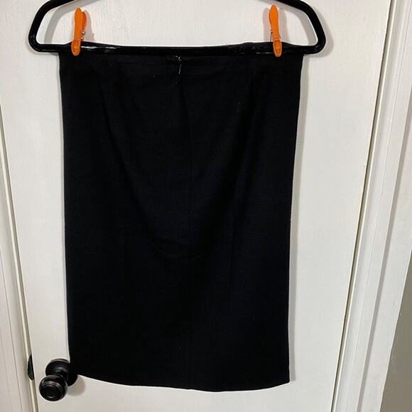 Bloomingdale’s Sutton Studio Wool Back Zip Ponte Pencil Skirt (Small, Black) - Picture 4 of 8
